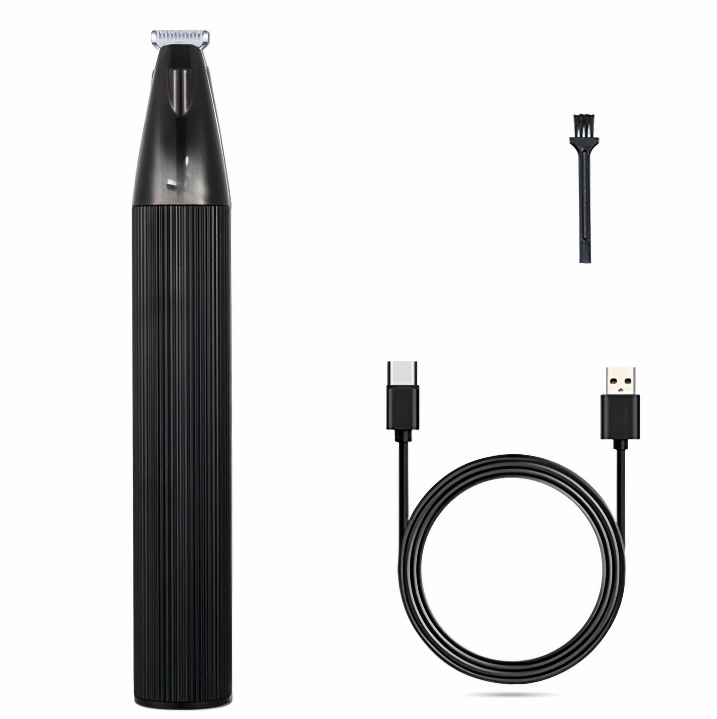 Dog Paw Trimmer — Pet Grooming Detail Clipper with 19mm Wide Ceramic Blade, LED Light, Metal Body, USB-C Rechargeable for Paws, Face & Ears