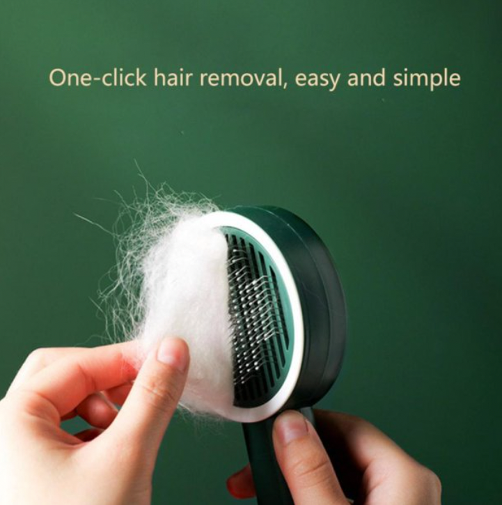 Self-Cleaning Slicker Brush with UV Sterilization