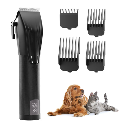 Fido Fave Dog Clippers for Grooming, 4-Speed & LCD Display
