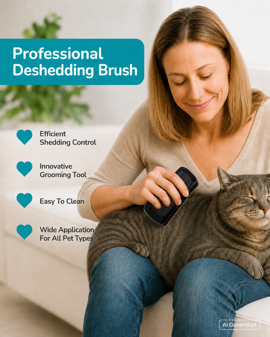 Fido Fave Deshedding Tool for Short Hair Dogs & Cats — 4.7 in Steel Teeth