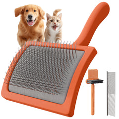 Dog Slicker Brush & Comb Set for Goldendoodles, Poodles & Labradoodles