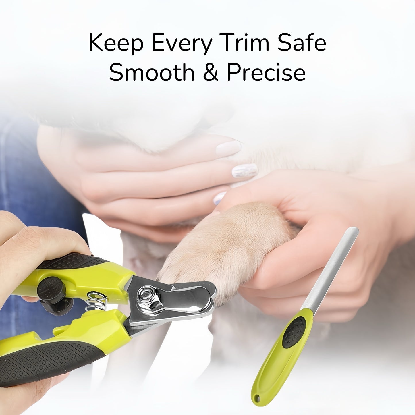 Fido Fave Dog Nail Clippers and Trimmer with Safety Guard & Nail File – Professional Pet Nail Cutter for Small, Medium & Large Breeds