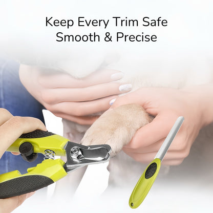 Fido Fave Dog Nail Clippers and Trimmer with Safety Guard & Nail File – Professional Pet Nail Cutter for Small, Medium & Large Breeds