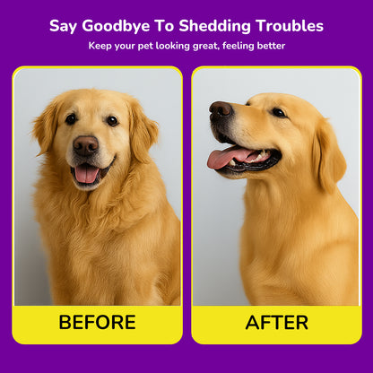 Deshedding Dog Brush, Groompro Deshedding Brush for Cats, Dogs, Rabbits, Horses, Ergonomic Pets Groomer for Matted Hair, Loose Hair