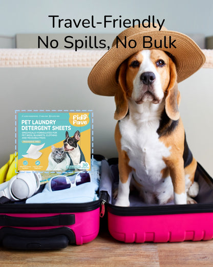 Fido Fave Pet Laundry Detergent Sheets, 30 sheets up to 60 loads