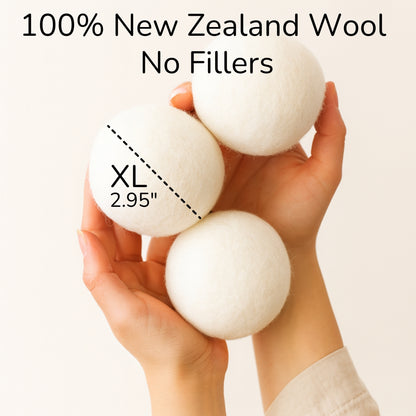 Fido Fave Reusable 100% Wool Dryer Balls for Pet Hair Removal, 6 count