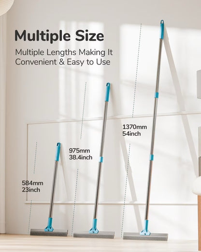 Fido Fave Dual-Sided Pet Hair Removal Carpet Rake with Extended Silicone & Metal Edge
