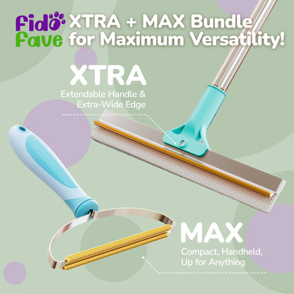 Xtra + Max Carpet Rake Bundle — Deep Clean & Touch-Up Set