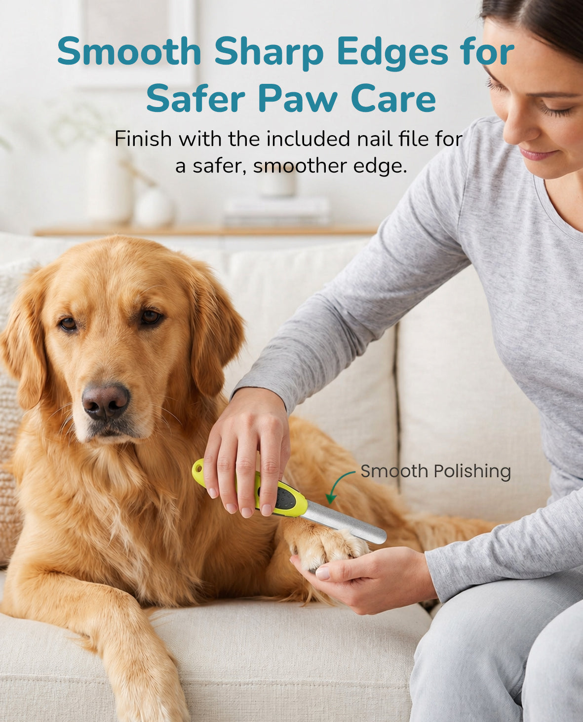 Fido Fave Dog Nail Clippers — Safety Guard & Nail File Included