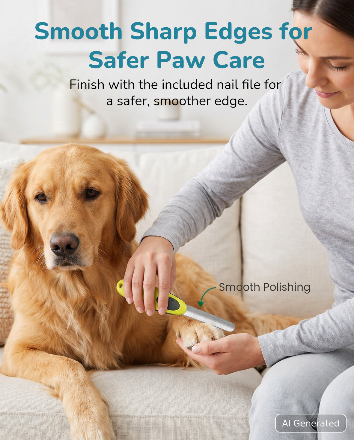 Fido Fave Dog Nail Clippers — Safety Guard & Nail File Included