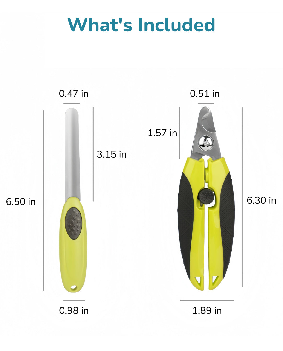 Fido Fave Dog Nail Clippers — Safety Guard & Nail File Included