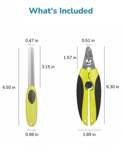 Fido Fave Dog Nail Clippers — Safety Guard & Nail File Included