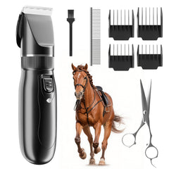 Fido Fave Cordless Horse Clippers — 7.4V Quiet Motor, 5-Hour Runtime