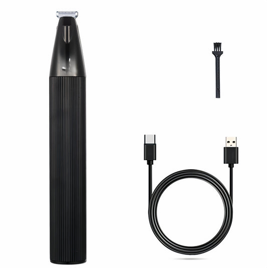 Dog Paw Trimmer — Pet Grooming Detail Clipper with 19mm Wide Ceramic Blade, LED Light, Metal Body, USB-C Rechargeable for Paws, Face & Ears