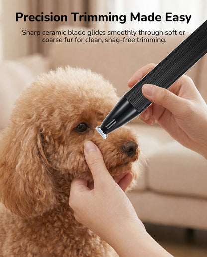 Fido Fave Dog Paw Trimmer — 19mm Ceramic Blade, LED Light & USB-C