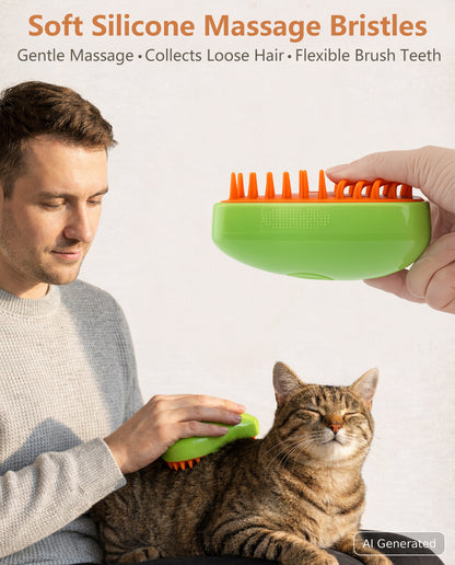 Fido Fave Spray Grooming Brush — Anti-Static Mist & Rubber Bristles