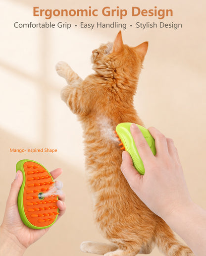 Fido Fave Spray Grooming Brush — Anti-Static Mist & Rubber Bristles