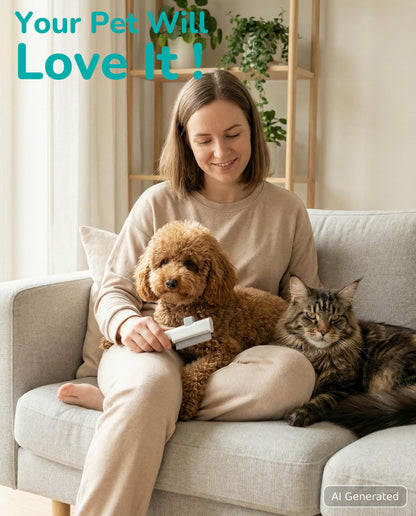 Fido Fave Self-Cleaning Deshedding Comb — One-Button Hair Release
