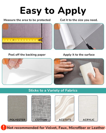 Fido Fave Cat Scratch Furniture Protector — Clear Tape Roll, Trim-to-Fit