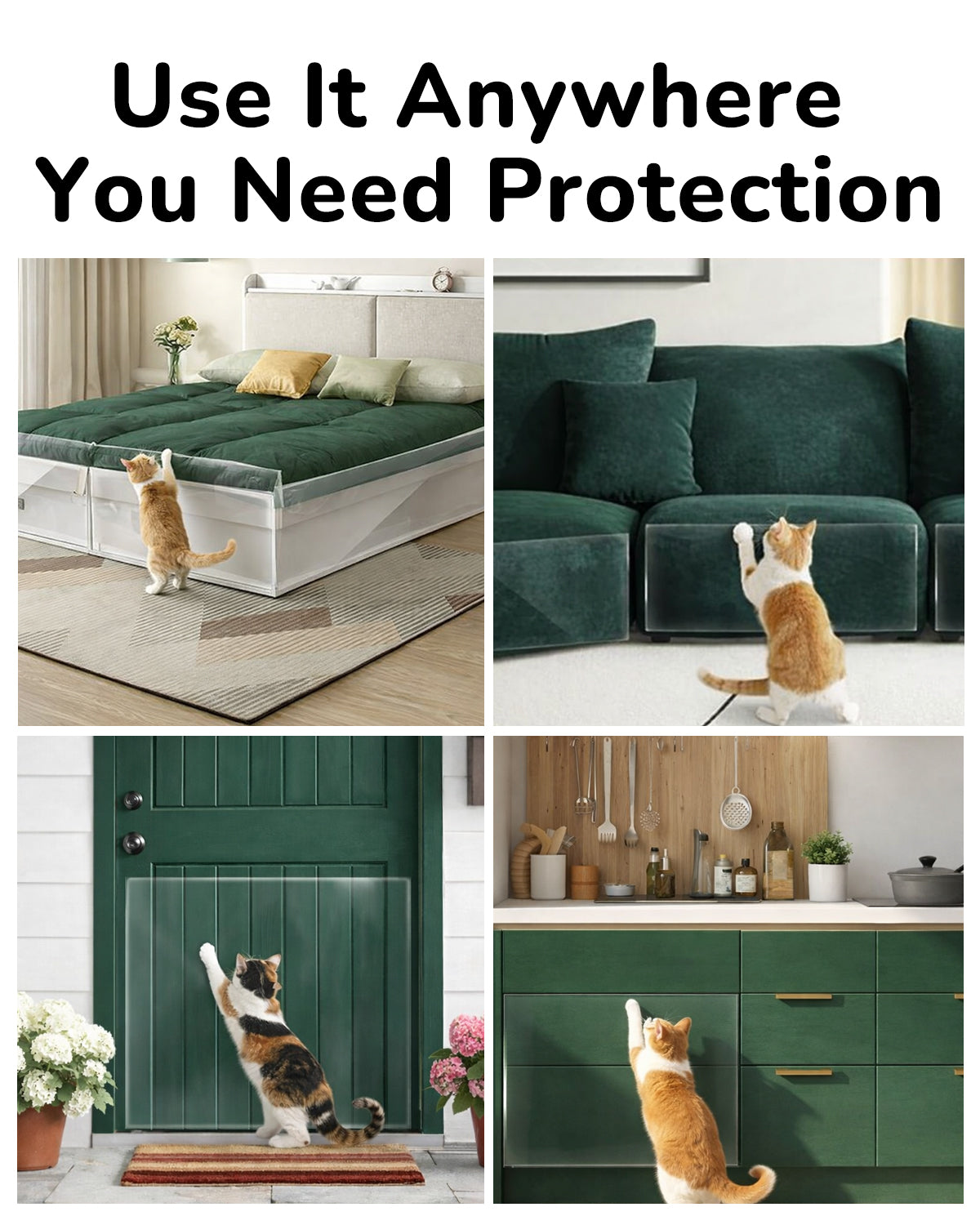 Fido Fave Cat Scratch Furniture Protector — Clear Tape Roll, Trim-to-Fit