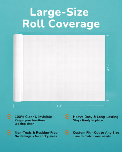 Fido Fave Cat Scratch Furniture Protector — Clear Tape Roll, Trim-to-Fit