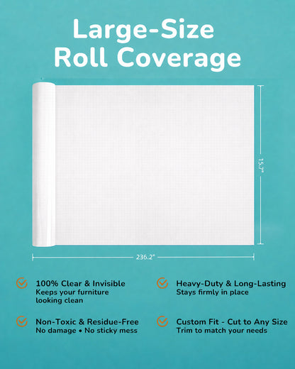 Fido Fave Cat Scratch Furniture Protector — Clear Tape Roll, Trim-to-Fit