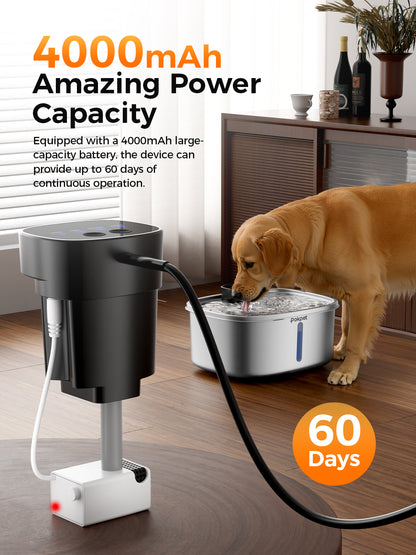 2.64 Gallon Large Capacity All-Stainless Steel Automatic Dog Water Fountain