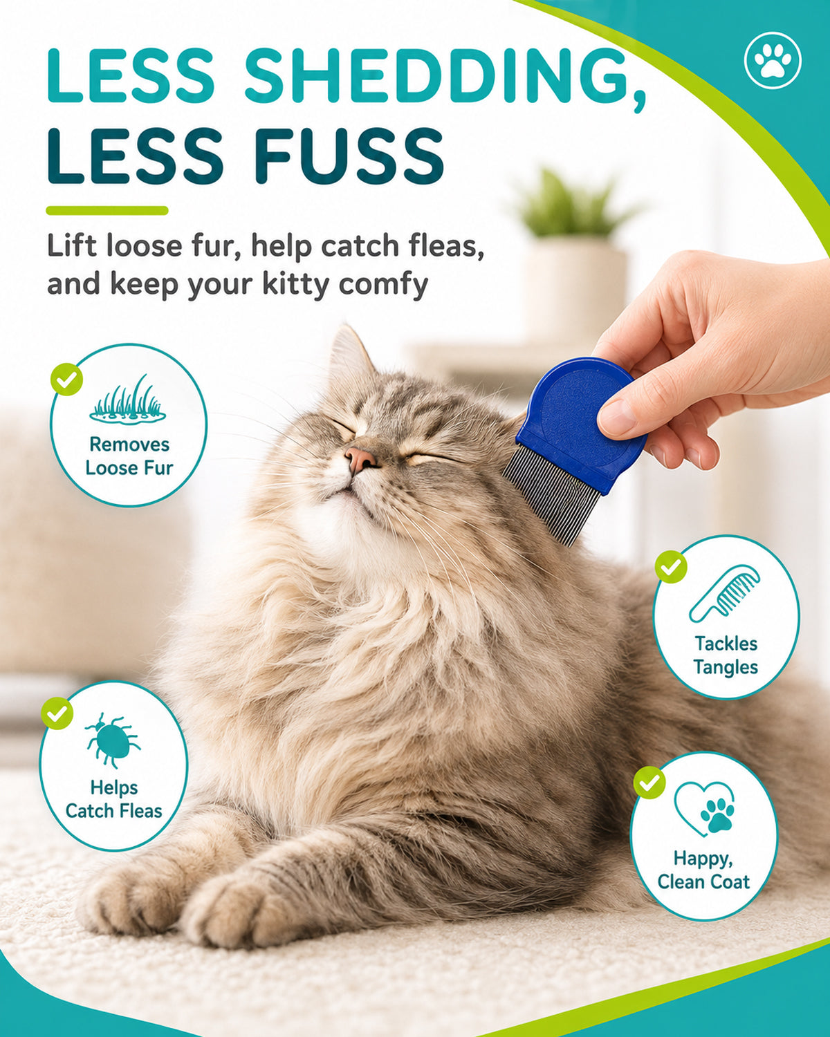 Fido Fave dog grooming comb set detail 4