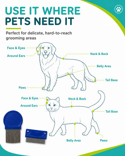 Fido Fave dog grooming comb set detail 6