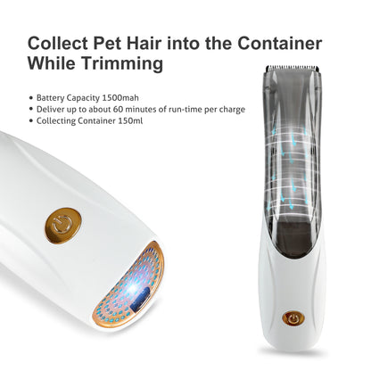 Fido Fave Pet Clipper Kit & Suction Pet Hair, Professional Grooming Clippers with 2 cutting lengths