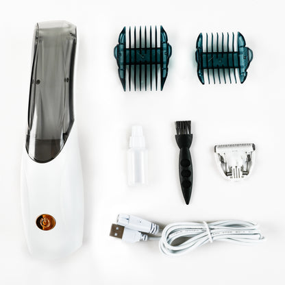 Fido Fave Pet Clipper Kit & Suction Pet Hair, Professional Grooming Clippers with 2 cutting lengths
